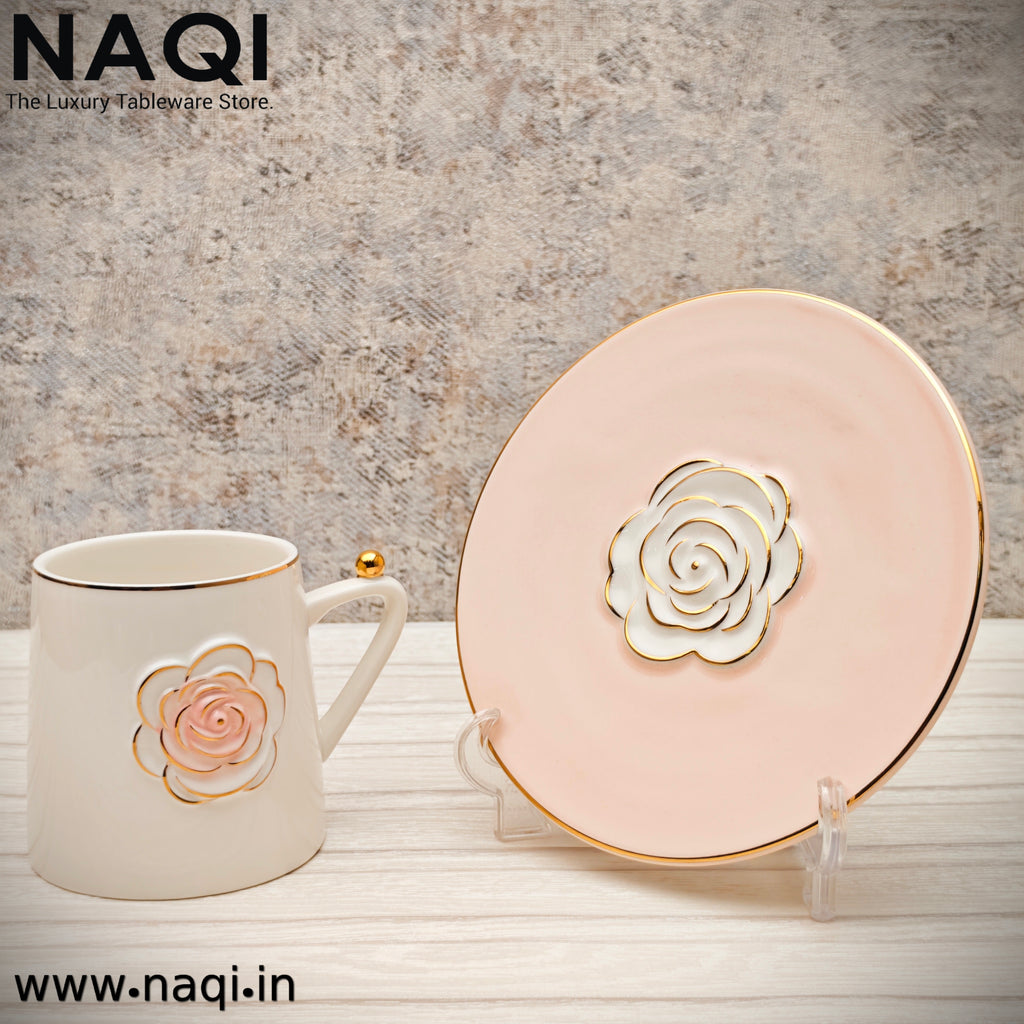 Porcelain tea cup and saucer set of 6+6 Pcs