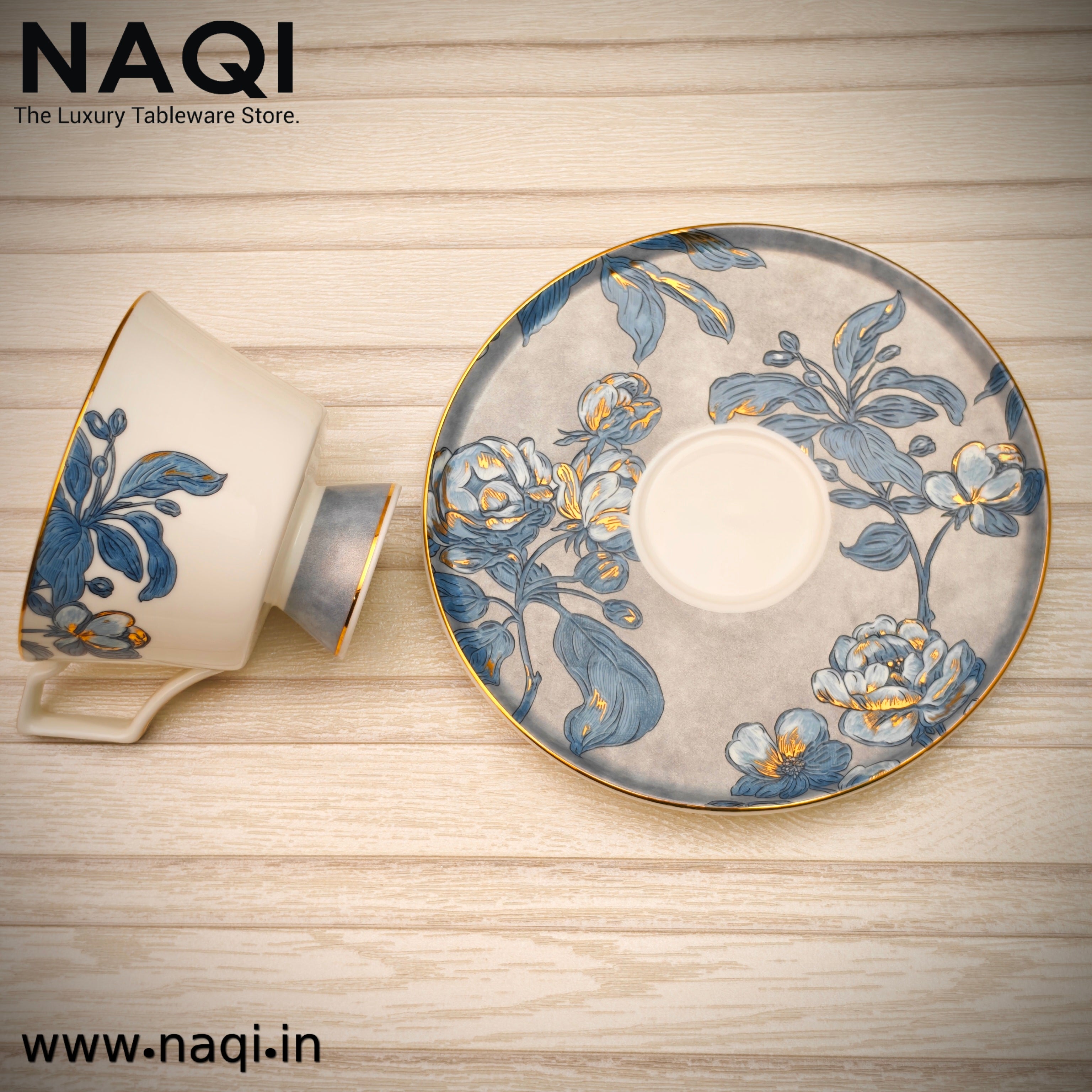 Porcelain tea cup and saucer set of 6+6 Pc