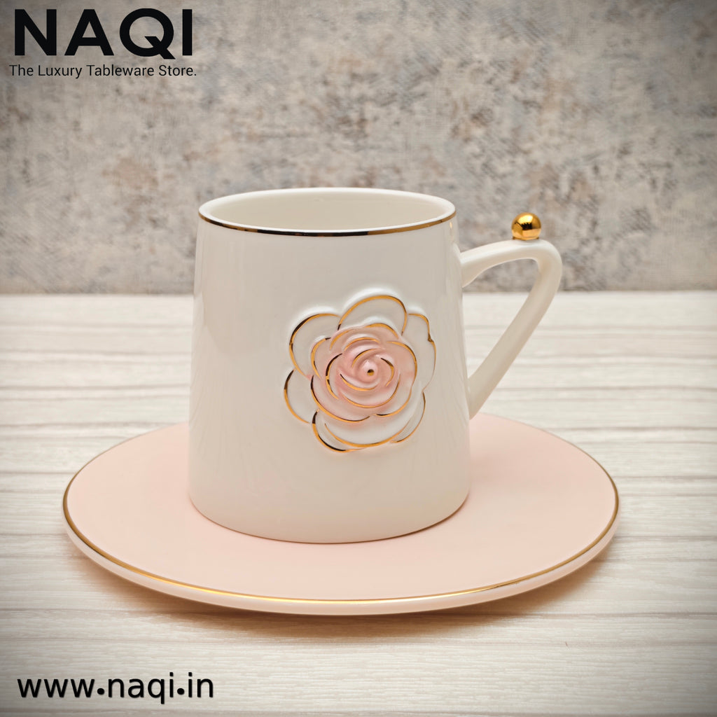 Porcelain tea cup and saucer set of 6+6 Pcs