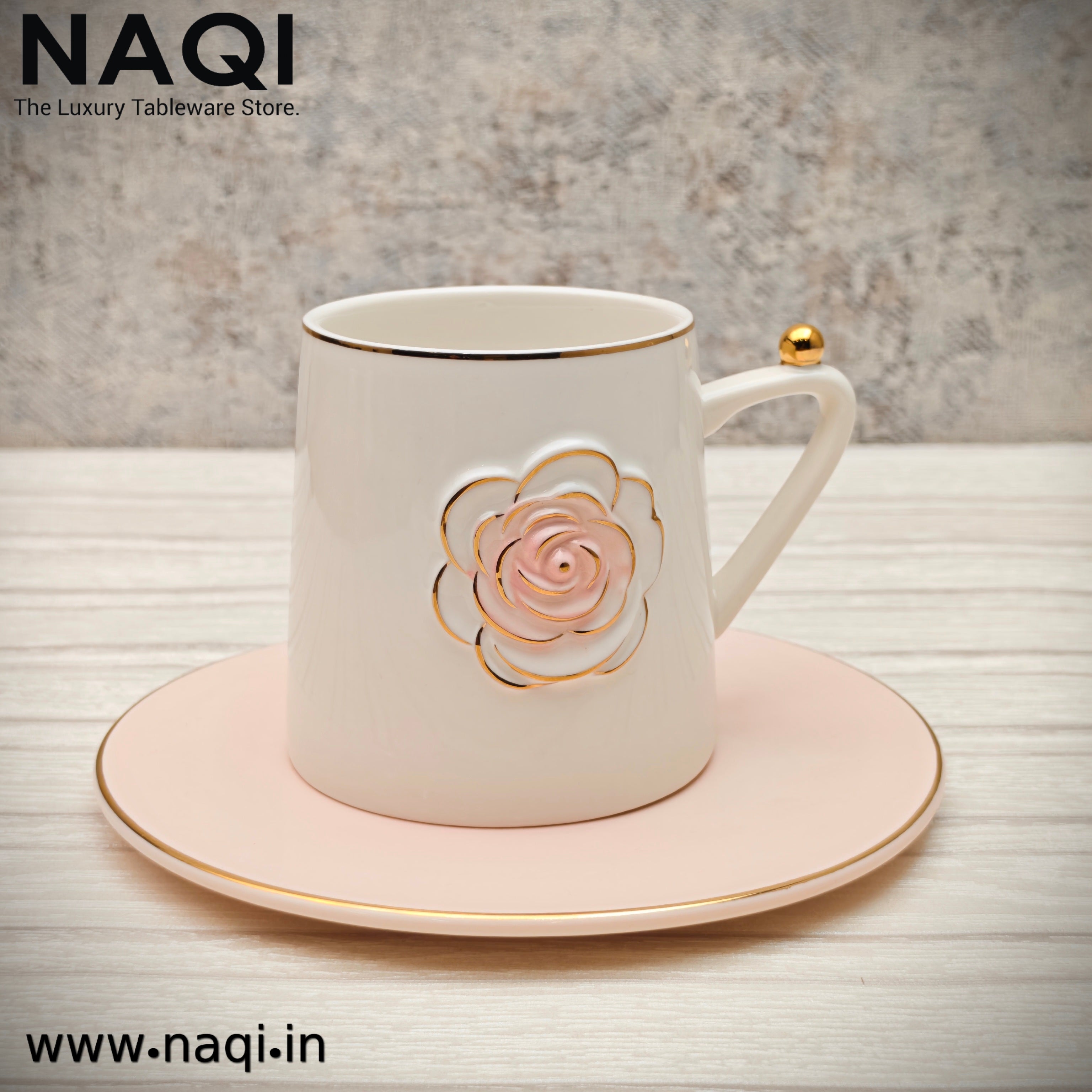 Porcelain tea cup and saucer set of 6+6 Pcs