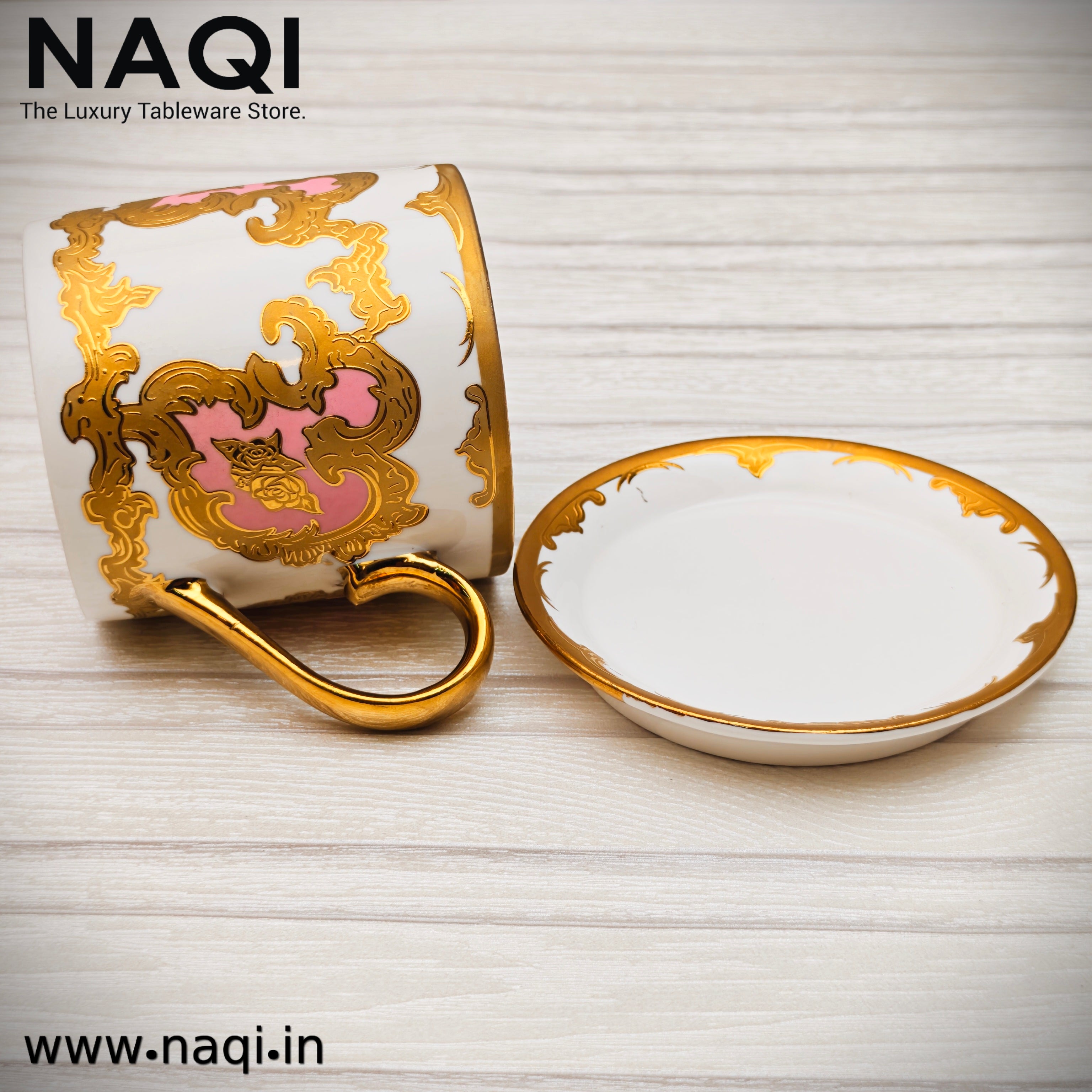 Porcelain tea cup and saucer set of 6+6 Pcs