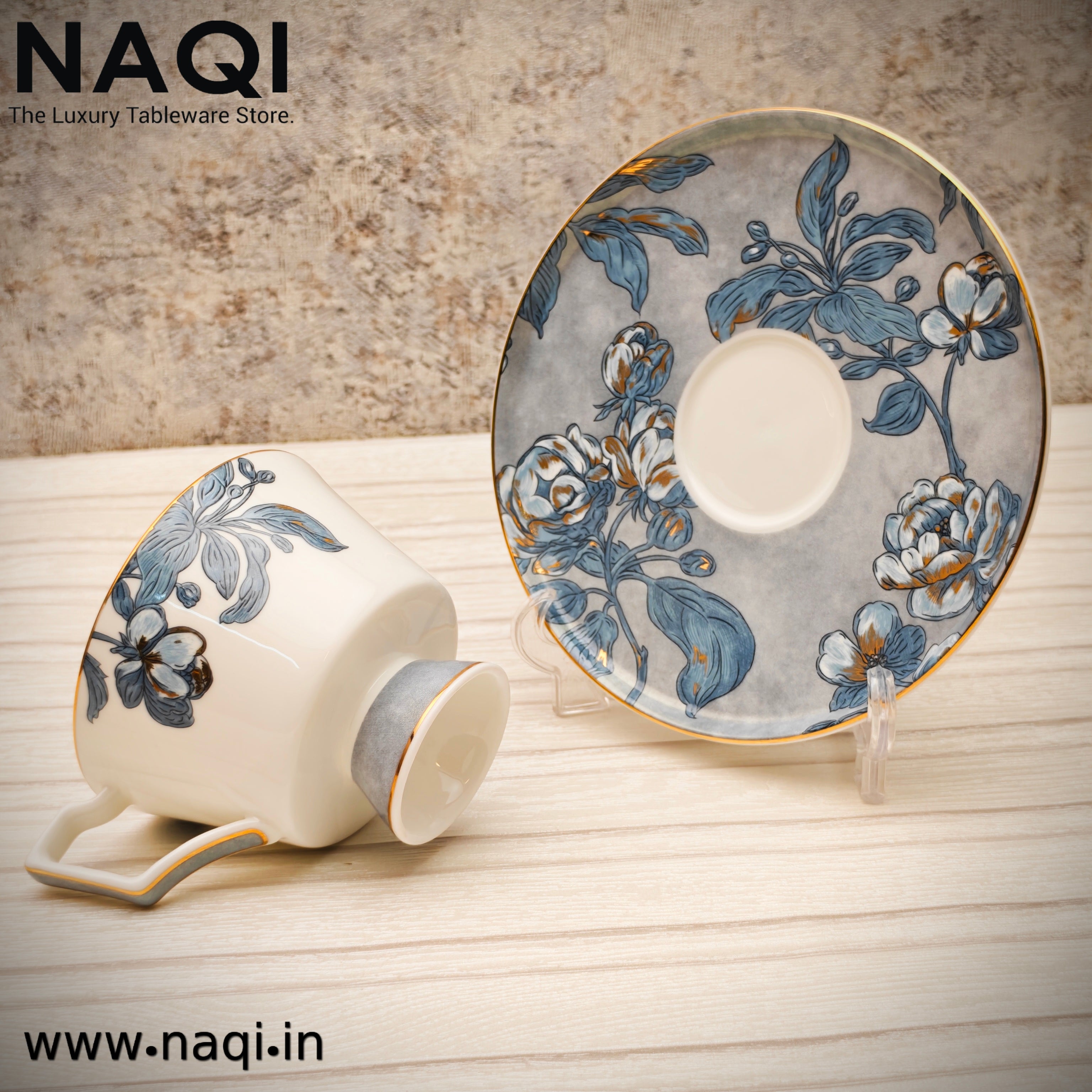 Porcelain tea cup and saucer set of 6+6 Pc