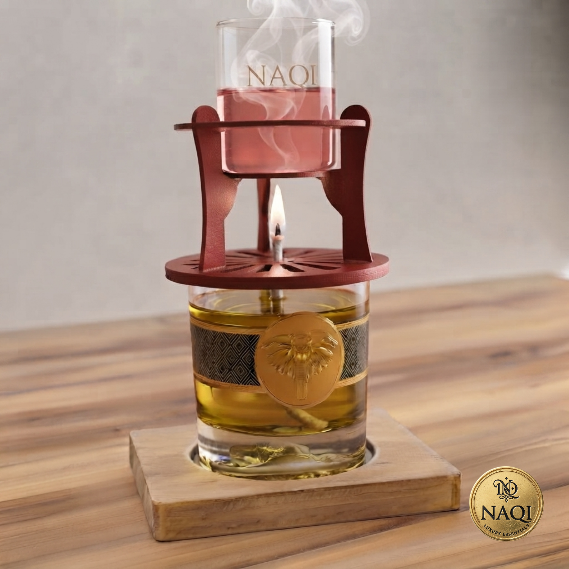 2 tier Glass jar candle oil diffuser