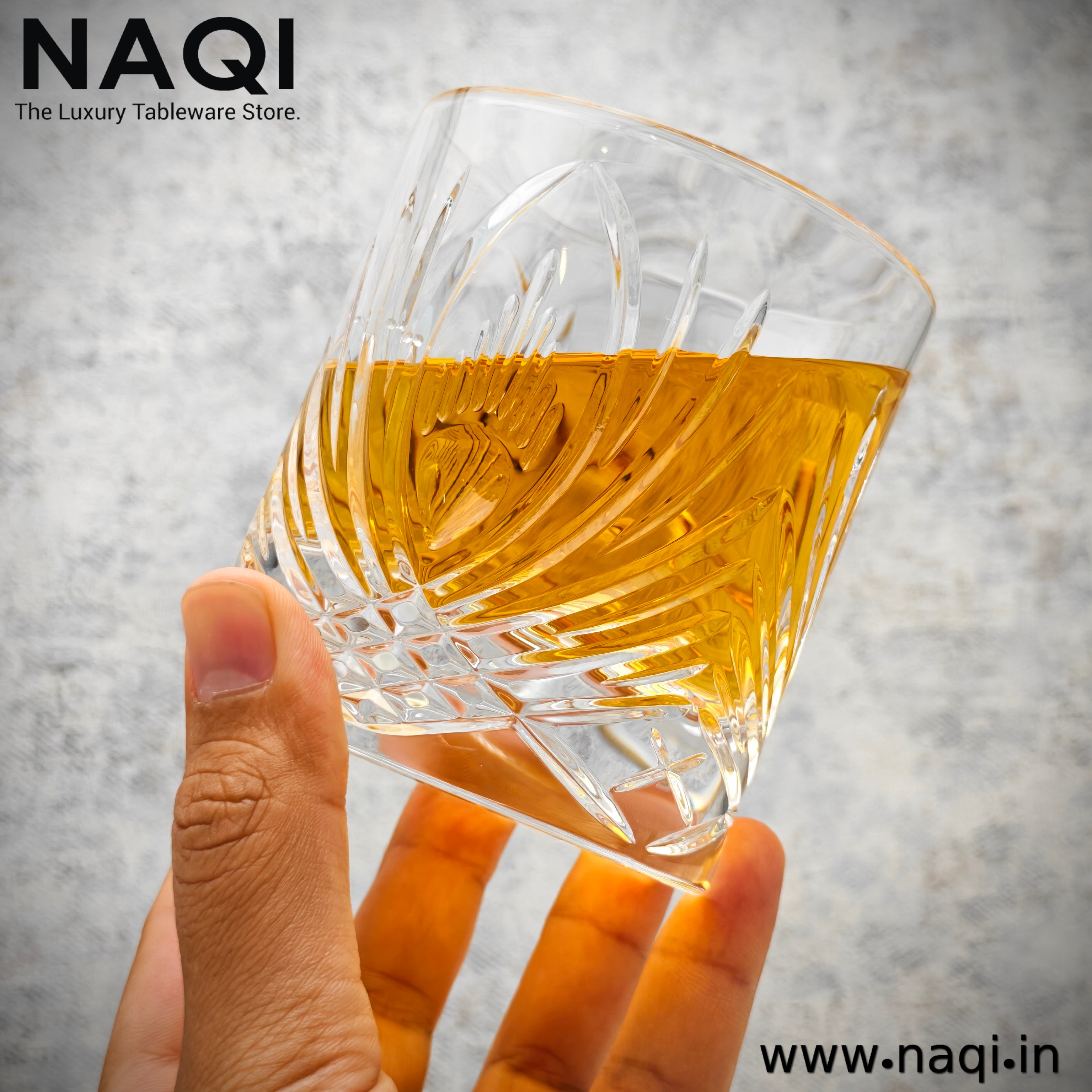 Crystal Clear whisky Glass set of 6 Pcs N2
