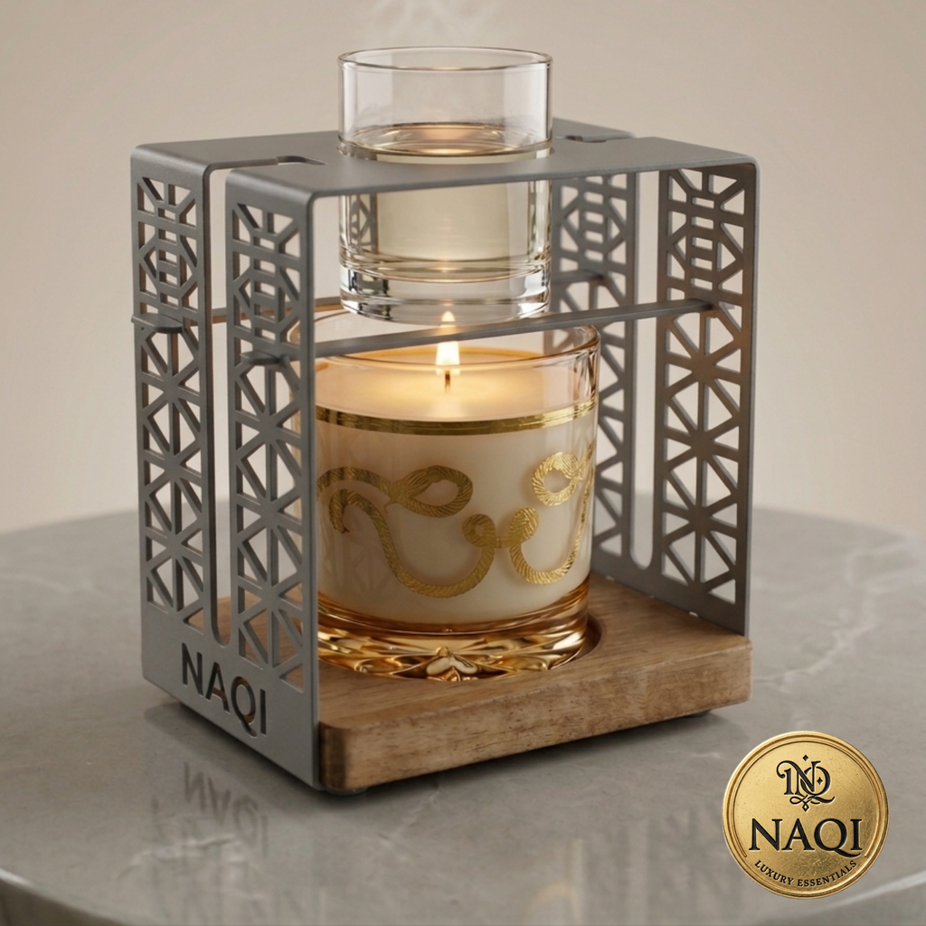 Metal Cage Glass jar candle oil diffuser