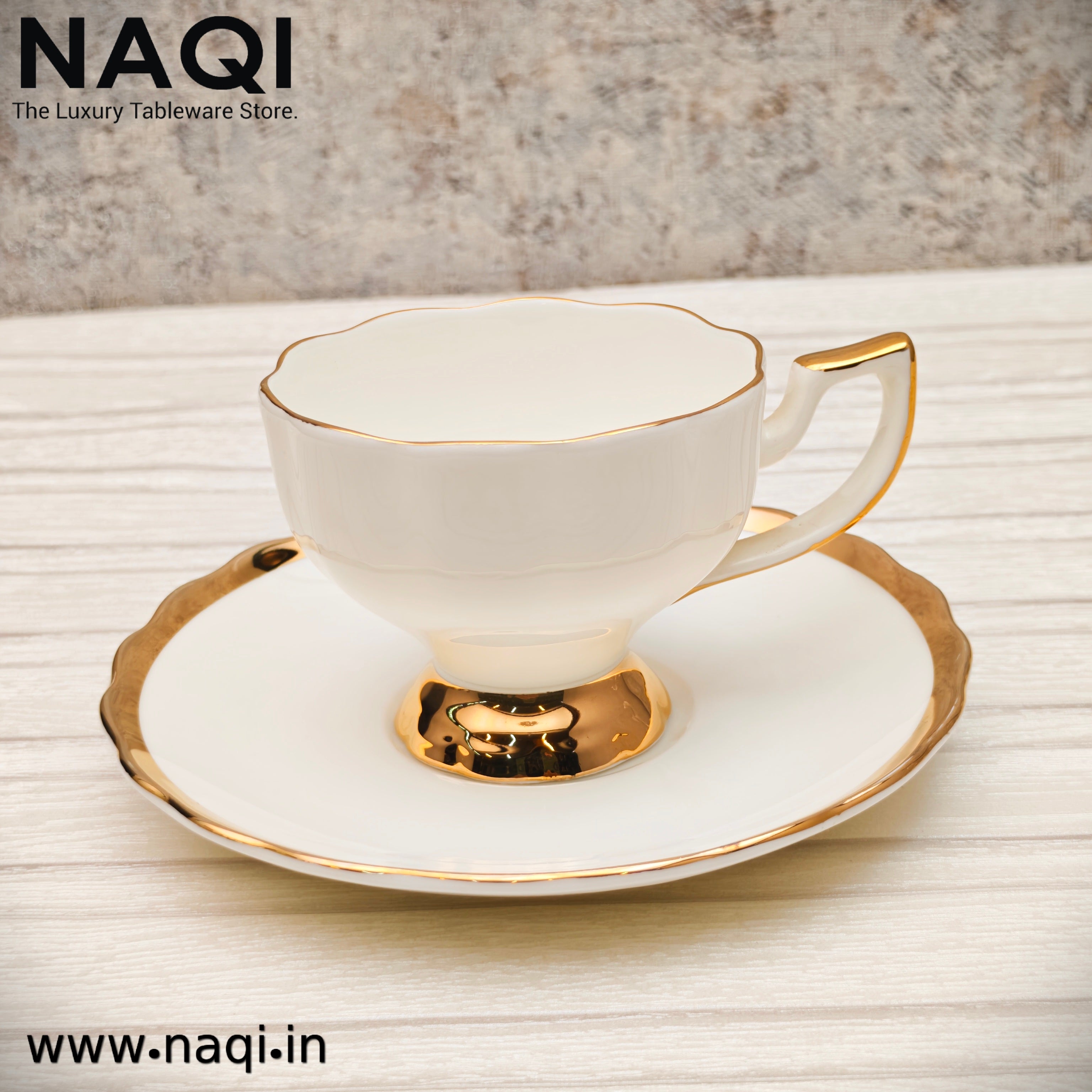 Porcelain tea cup and saucer set of 6+6 Pcs