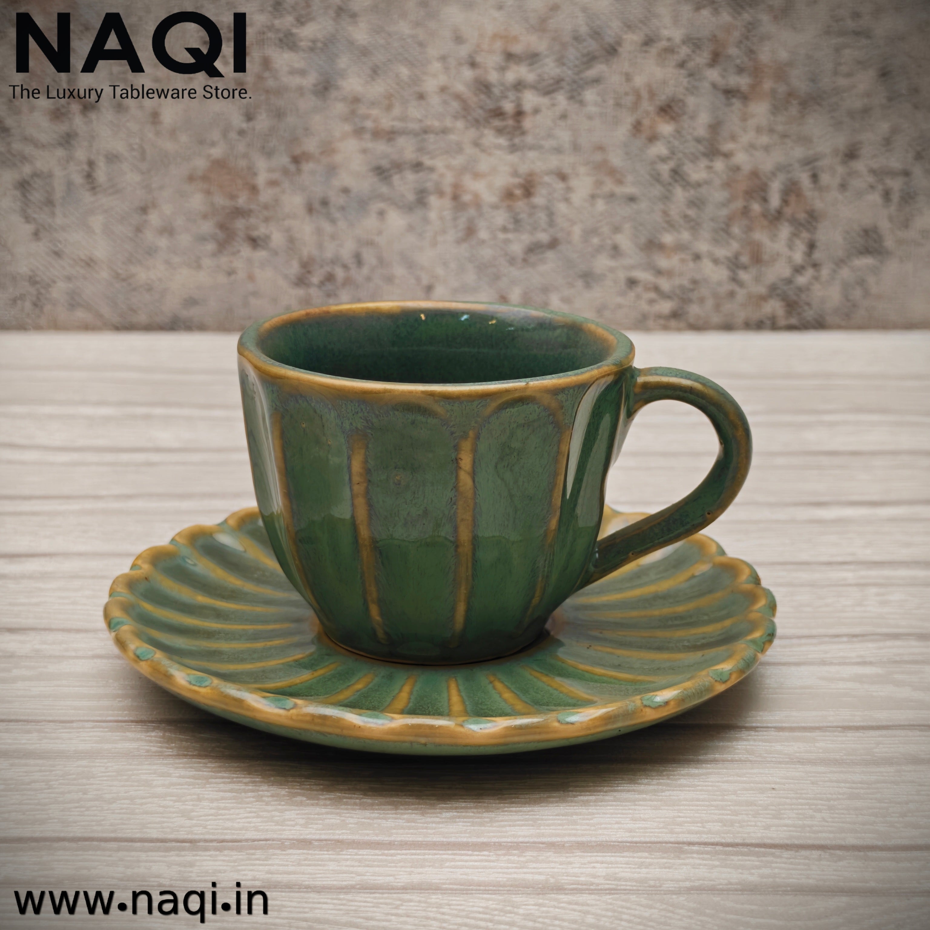 Ceramic tea cup and saucer set of 6+6 Pcs