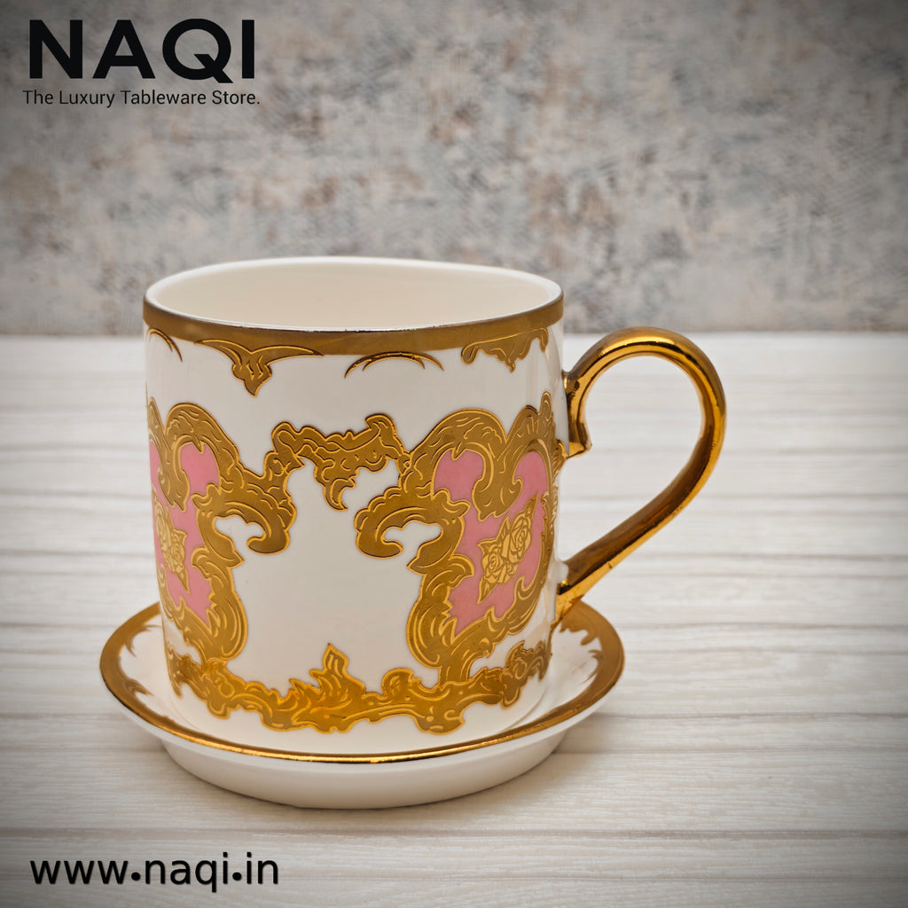 Porcelain tea cup and saucer set of 6+6 Pcs