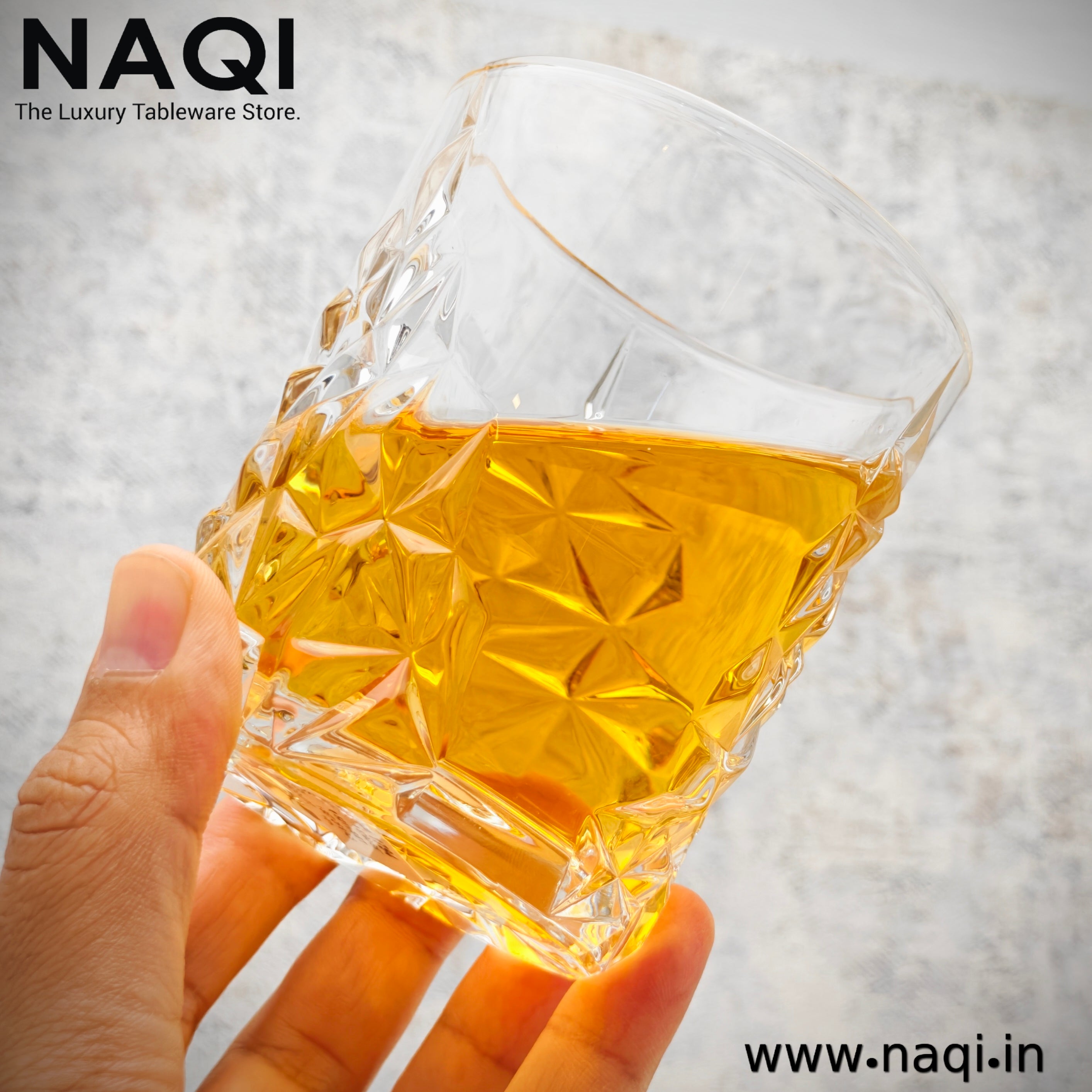 Crystal Clear whisky Glass set of 6 Pcs N4