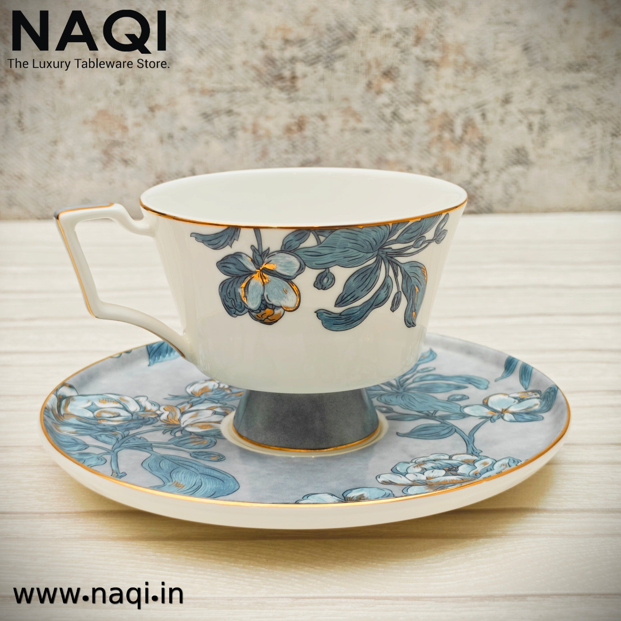 Porcelain tea cup and saucer set of 6+6 Pc