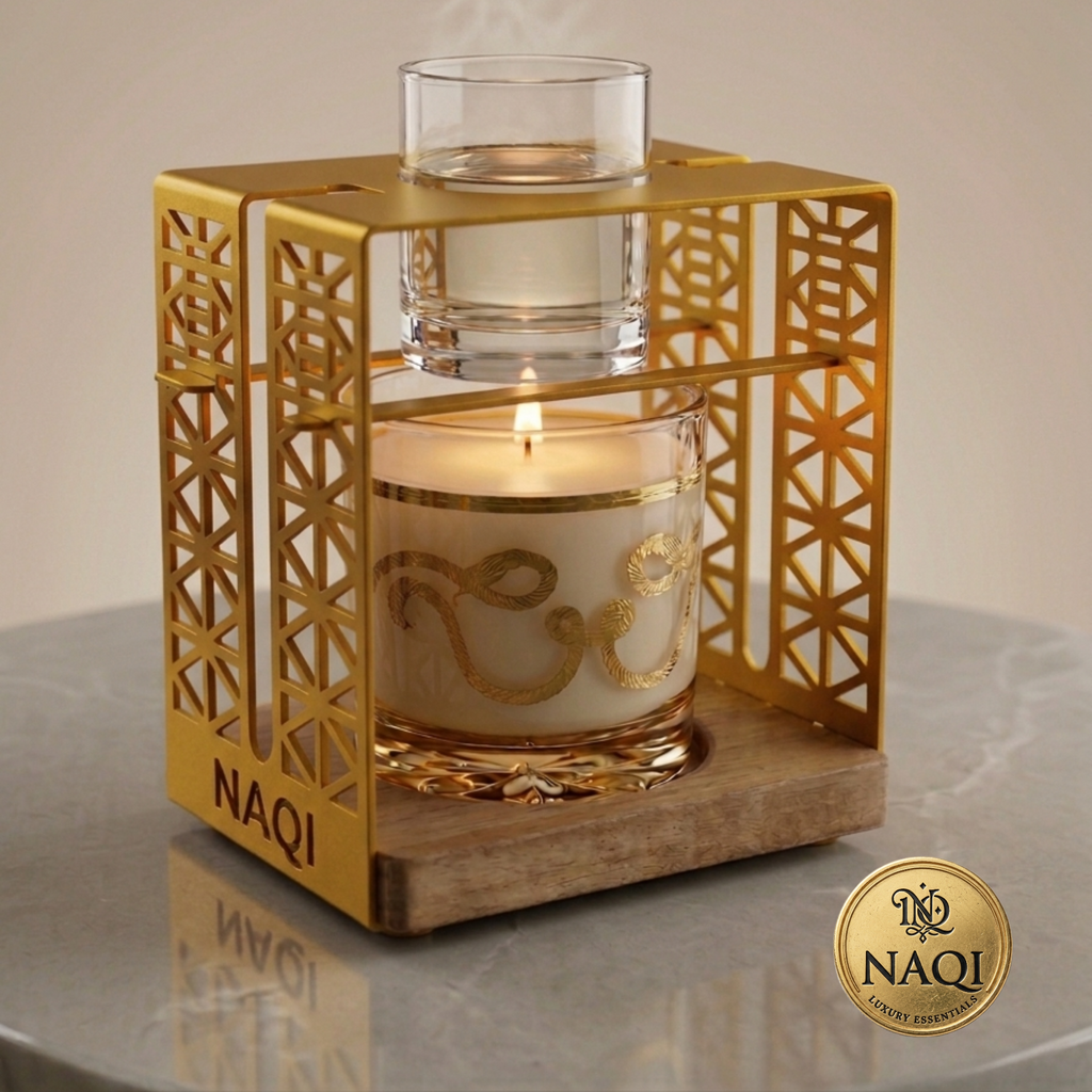 Metal Cage Glass jar candle oil diffuser
