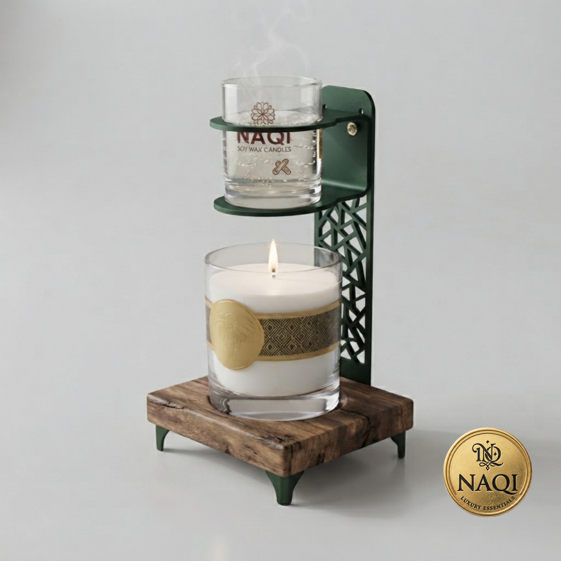 Apex Noir Naqi Glass jar candle oil diffuser