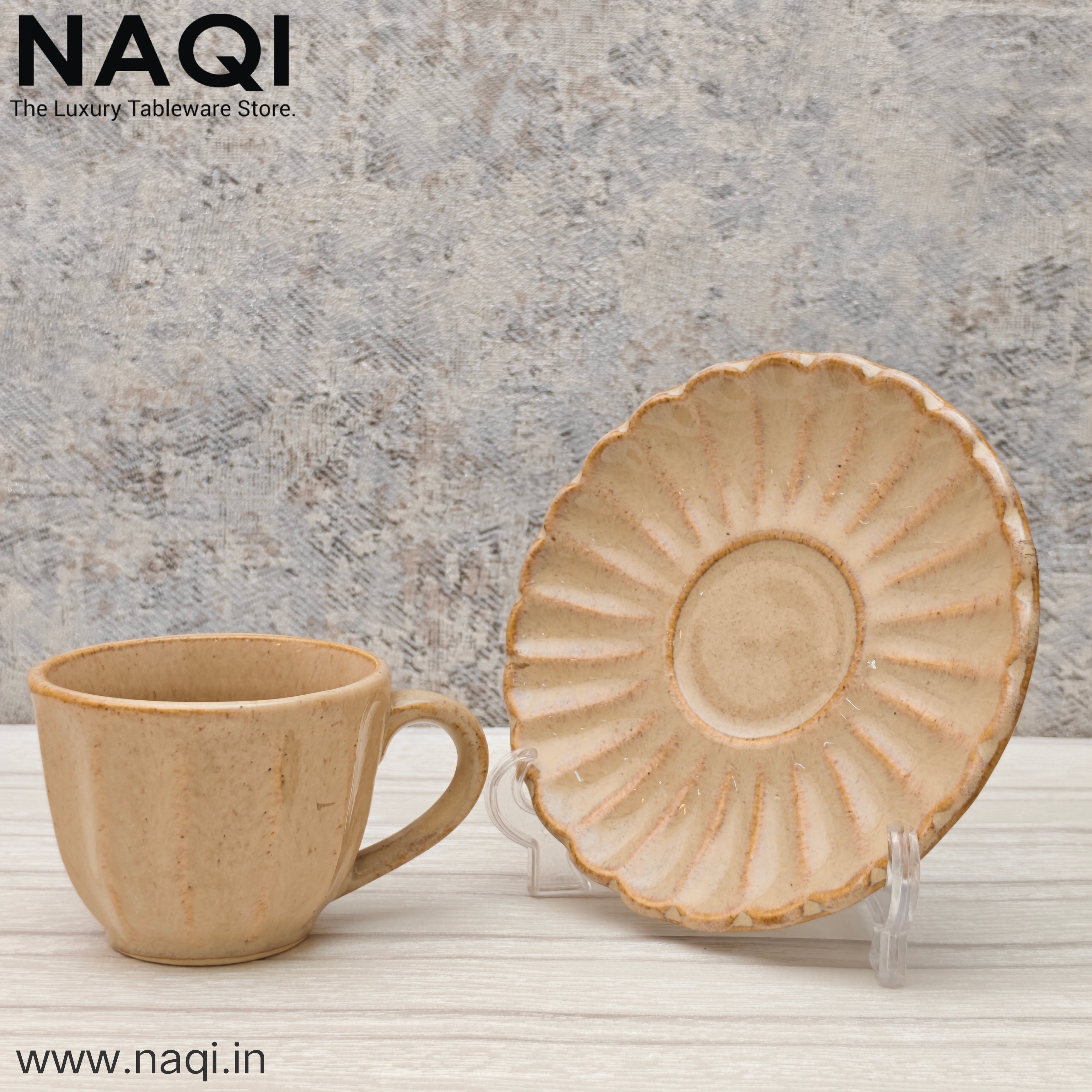 Ceramic tea cup and saucer set of 6+6 Pcs