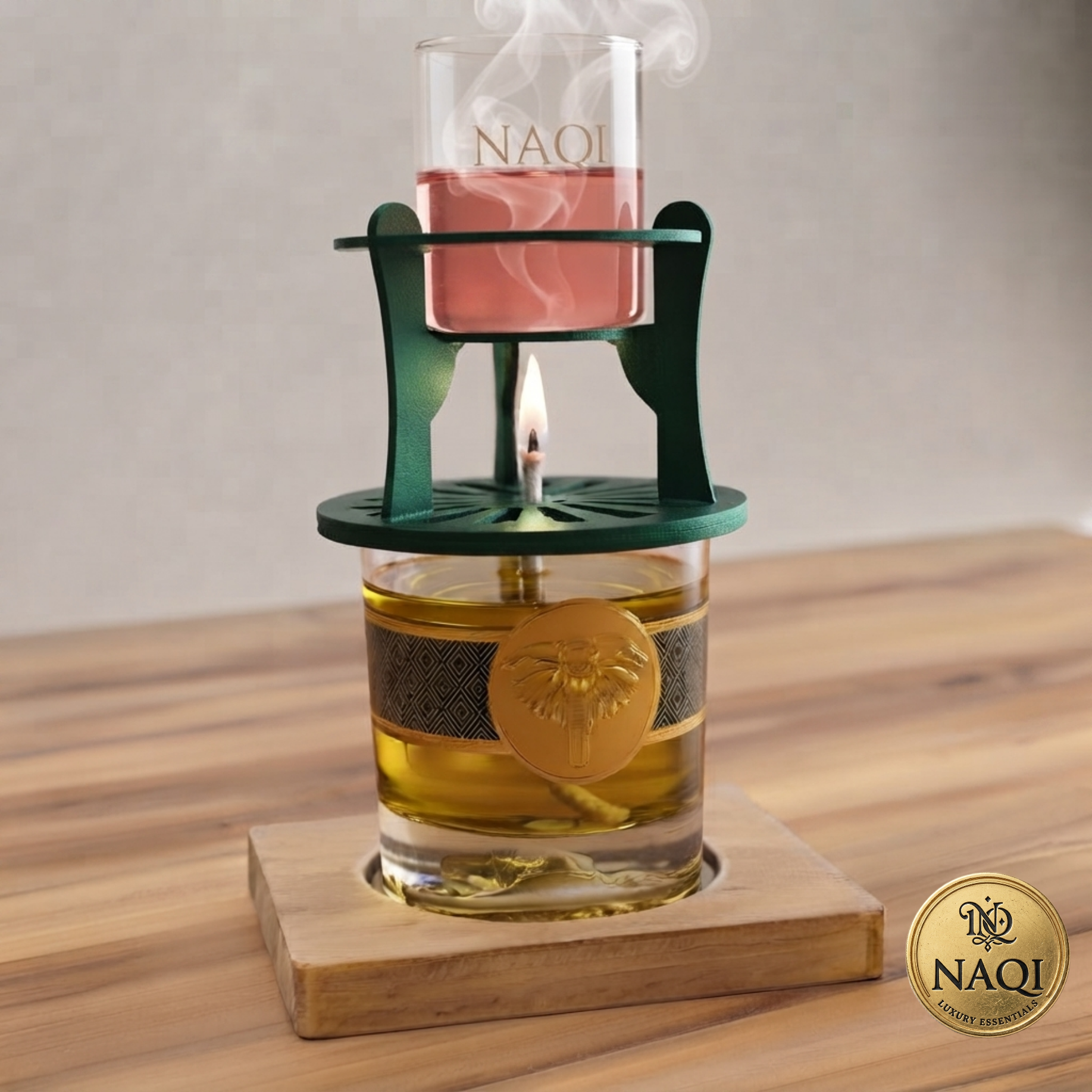2 tier Glass jar candle oil diffuser