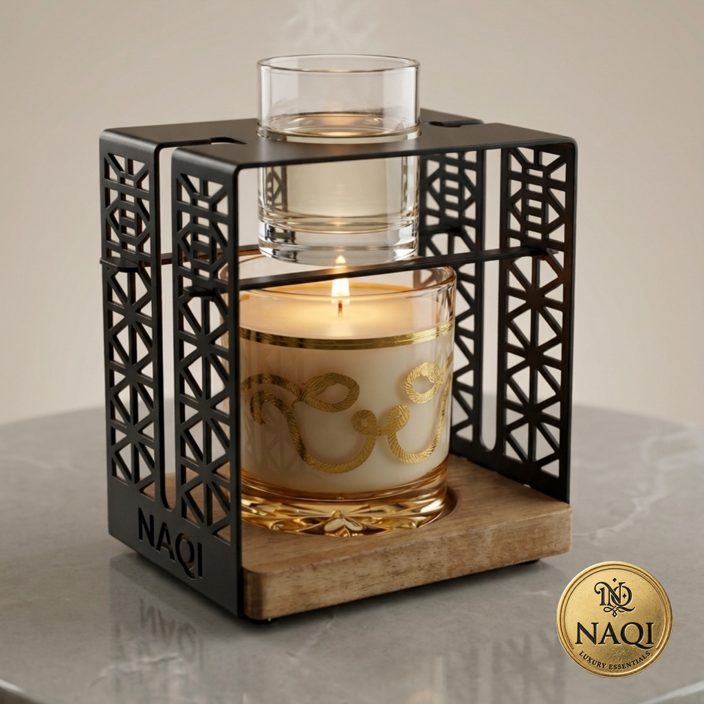 Metal Cage Glass jar candle oil diffuser