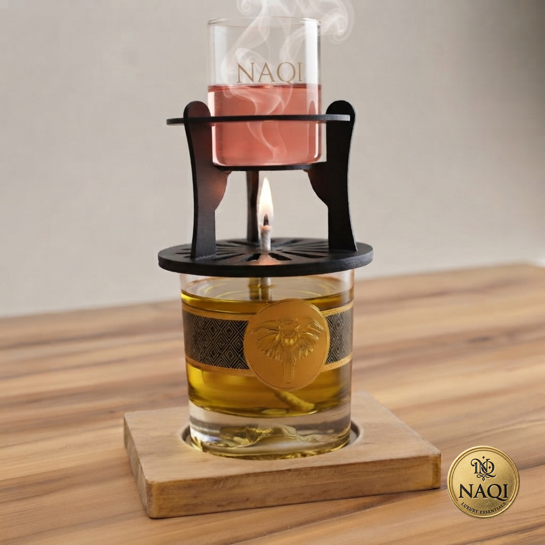 2 tier Glass jar candle oil diffuser