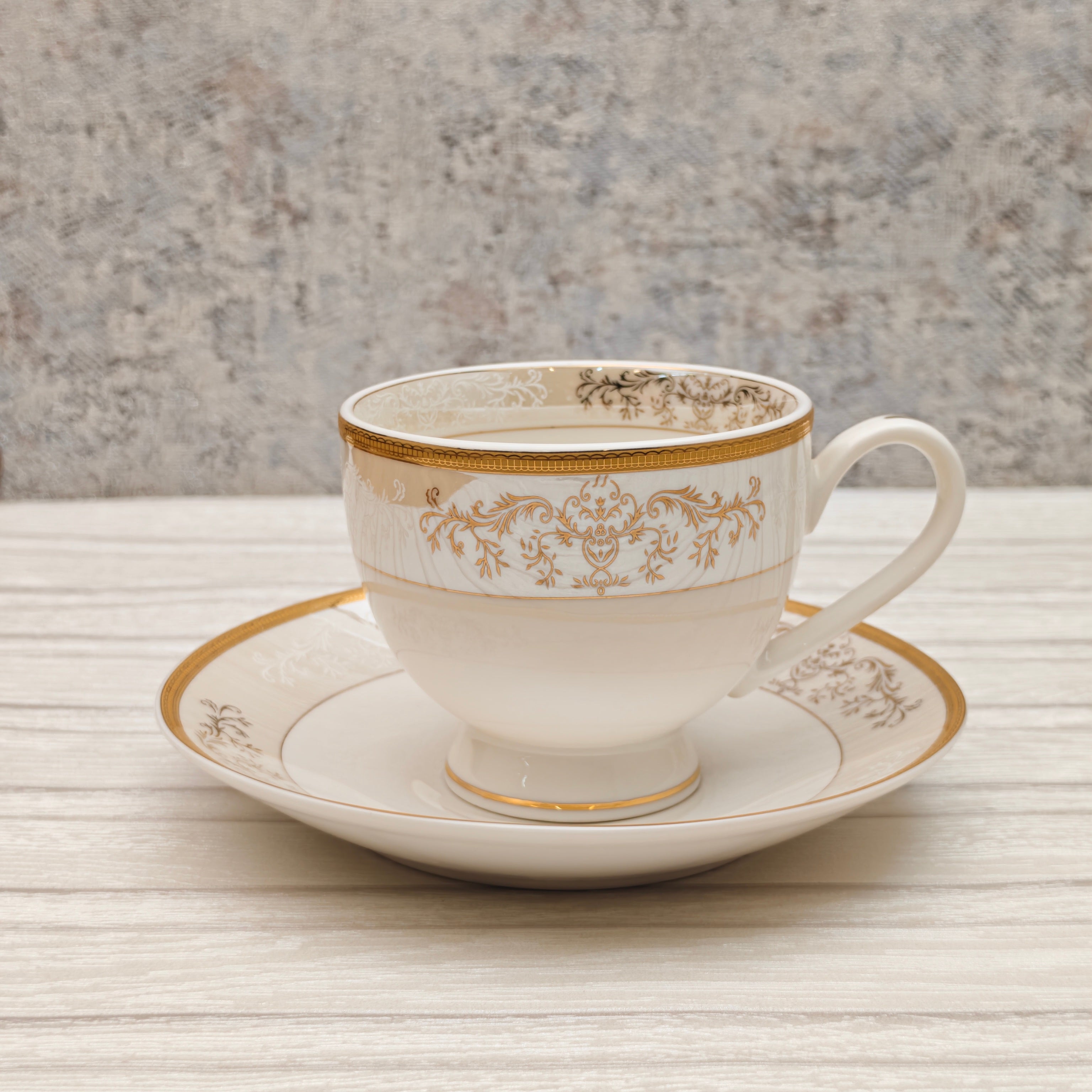 Porcelain tea cup and saucer set of 6+6 Pcs