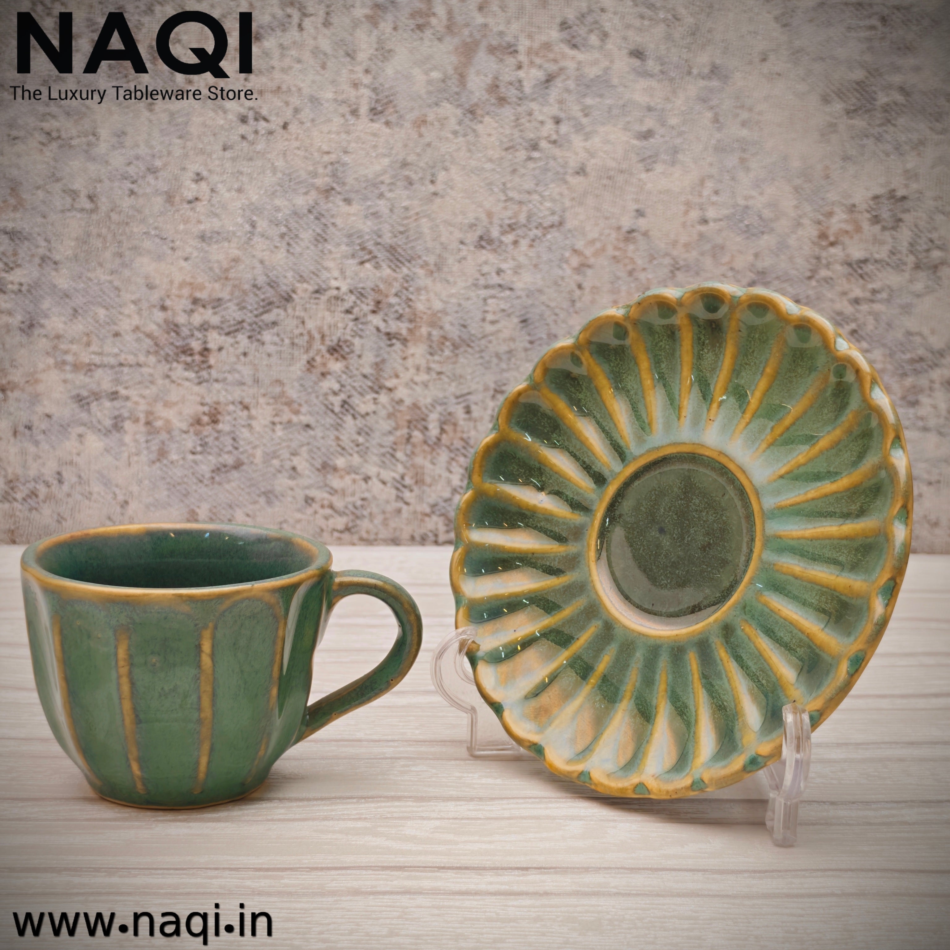 Ceramic tea cup and saucer set of 6+6 Pcs