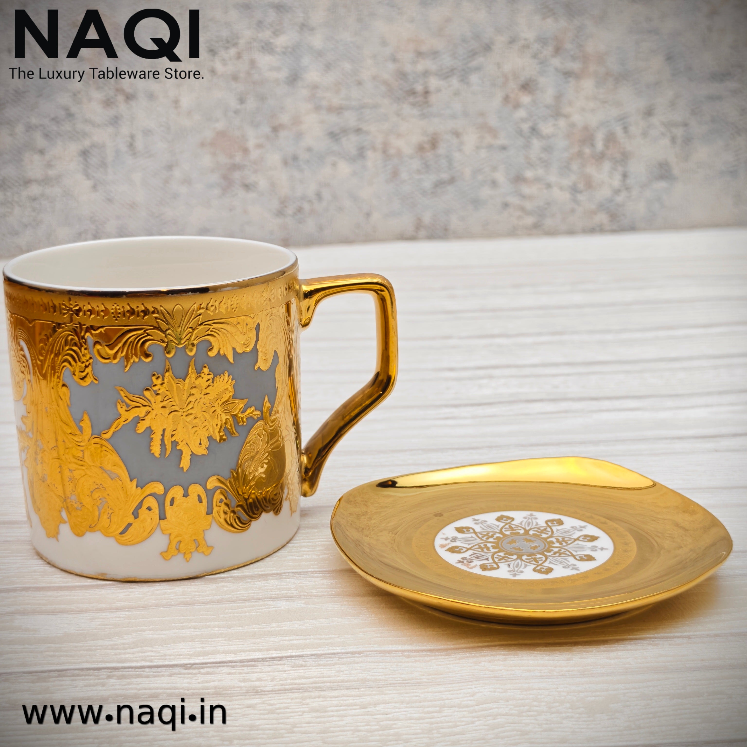 Porcelain tea cup and saucer set of 6+6 Pcs