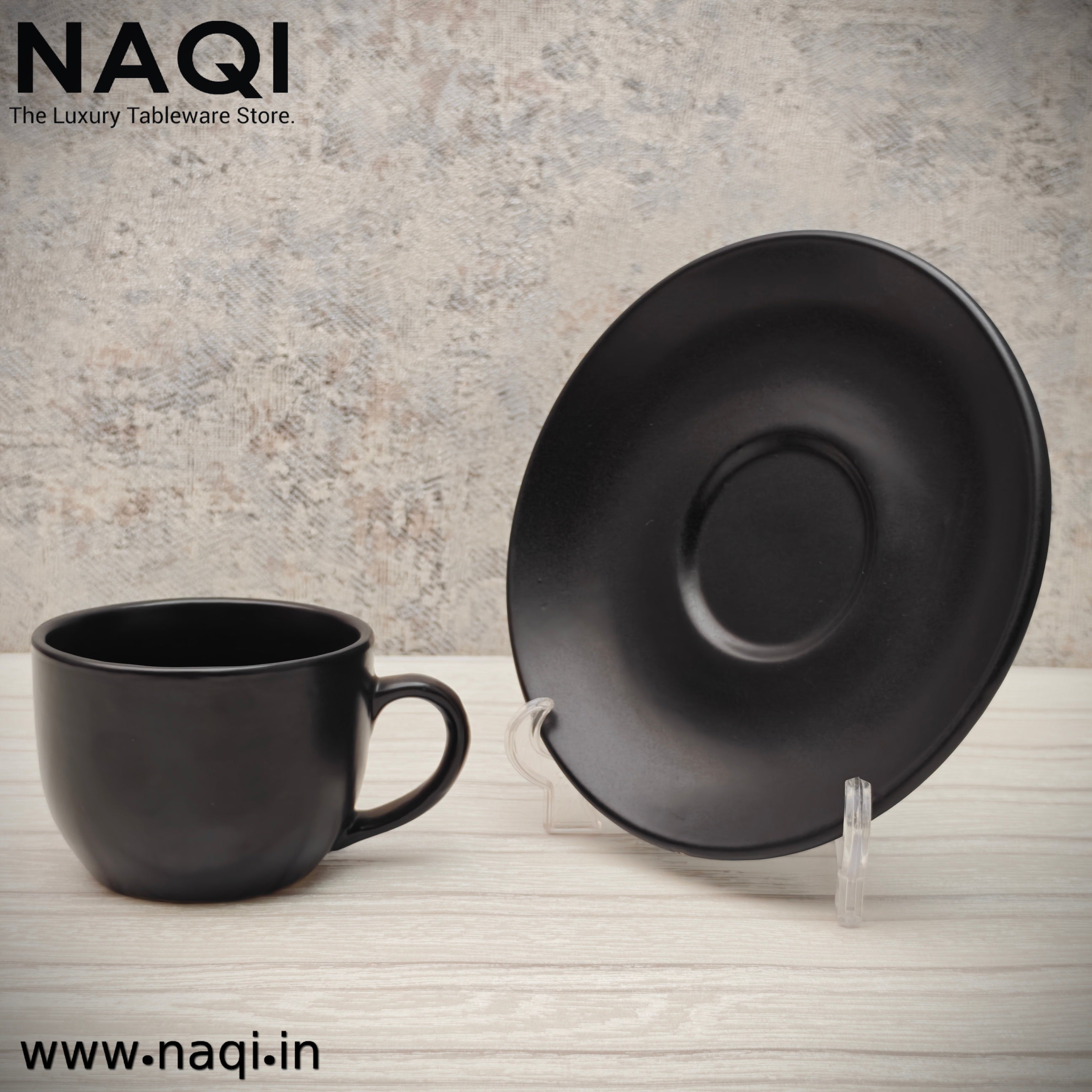 Ceramic tea cup and saucer set of 6+6 Pcs